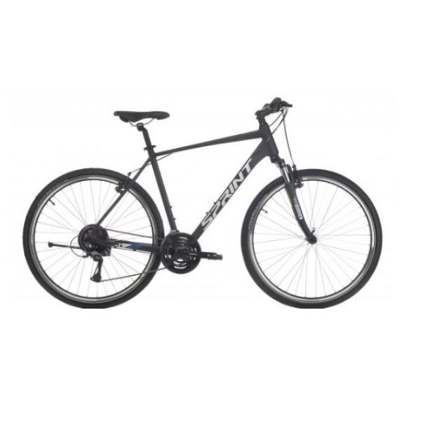 Дамски велосипед Sprint CROXER PRO LADY 28 Бял гланц/сиво-резеда